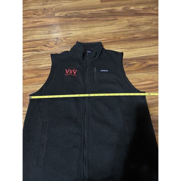 Patagonia Better Sweater Full Zip Vest Men's Size 2XL XL Black ViiV Healthcare - Picture 5 of 8